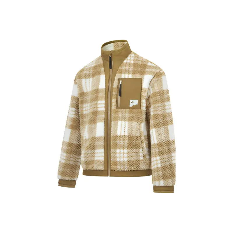 LiNing Jackets Men Seed Ketone Umber Ecru Plaid-0