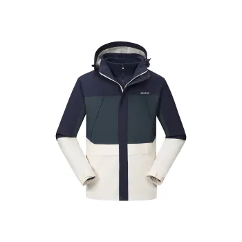 Tectop Water Resistant Windproof Breathable Warm Windbreaker Jacket Unisex Midnight Blue
