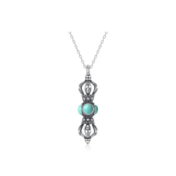 QIAOWUQIAONV Turquoise Necklaces Women's