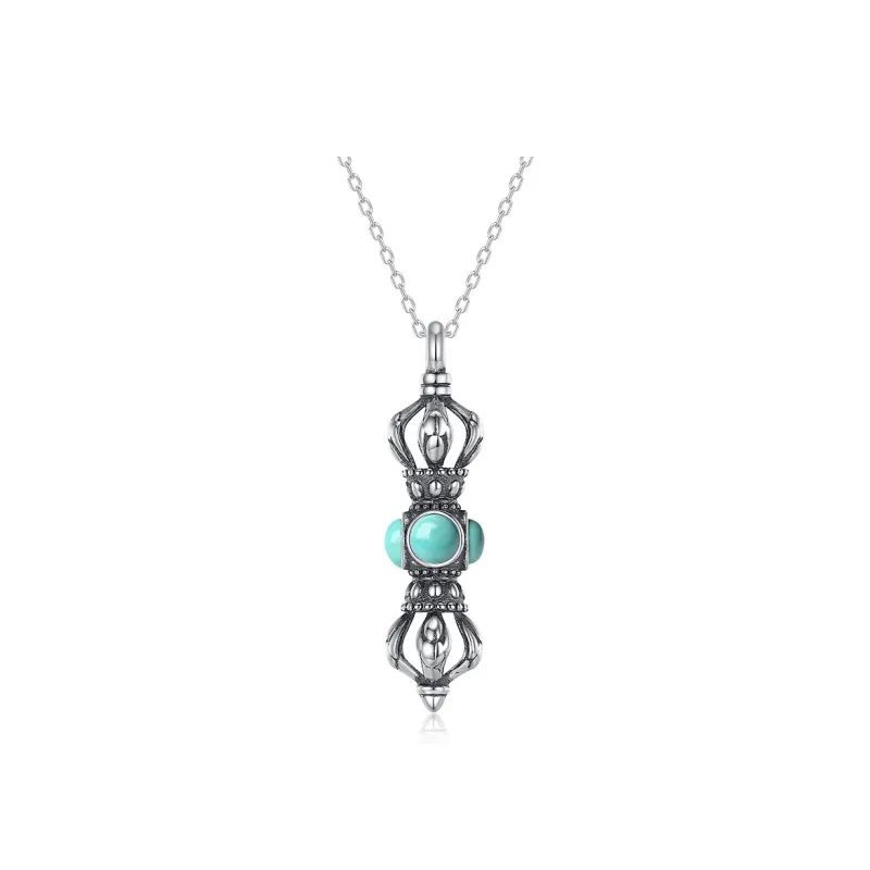 QIAOWUQIAONV Turquoise Necklaces Women's-0