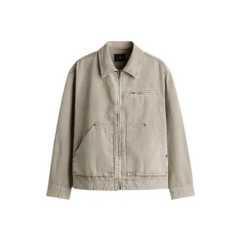 H&M Denim Jacket Men's Khaki Green