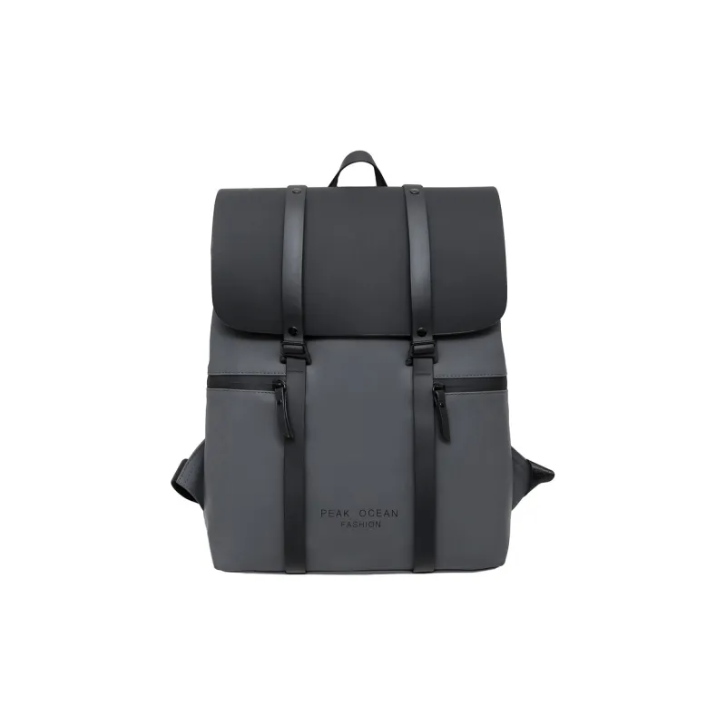 DCLOUD PU Backpack Regular Unisex Black/Gray-6
