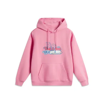 LiNing x YINGXIONGLIANMENGYOUMI LIANMINGKUAN Sports Life Collection Sweatshirt Unisex Fairy Mist Pink