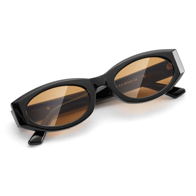 ENFANTIN TR/Memory Plastic Cat Eye Sunglasses Unisex-6