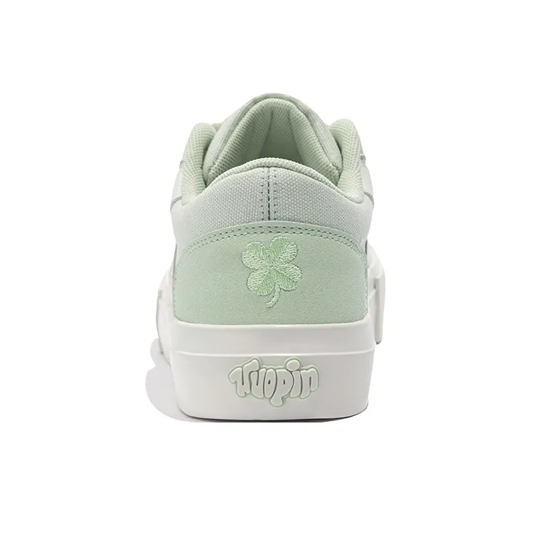 TUOPIN Pie Shoes Slip Resistant, Abrasion Resistant, Lightweight, Breathable Low Top Skateboard Shoes Women's Green-3