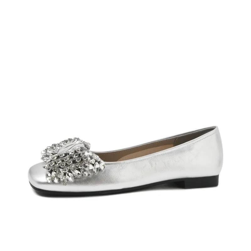 CAMEIDO Casual Single Shoes Women's Silver-1