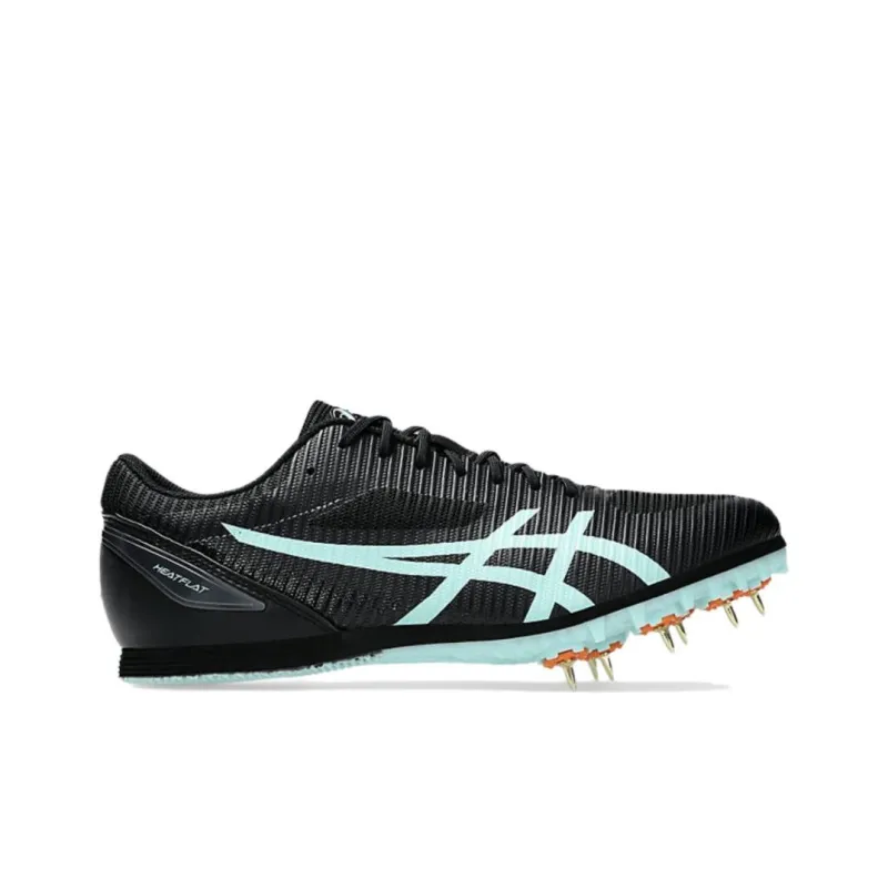 Asics HEATSPRINT 13 Slip Resistant And Abrasion Resistant Functionality Black Track And Field Shoes Men's Low Top-1