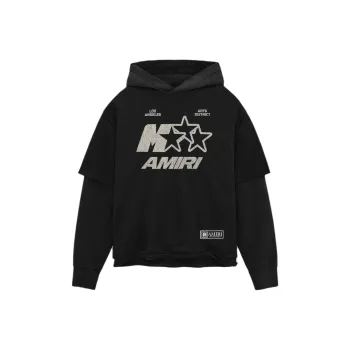 AMIRI Star Printed Layered Hoodie