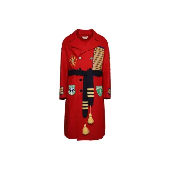MARNI Patchwork Coat With Waist Belt