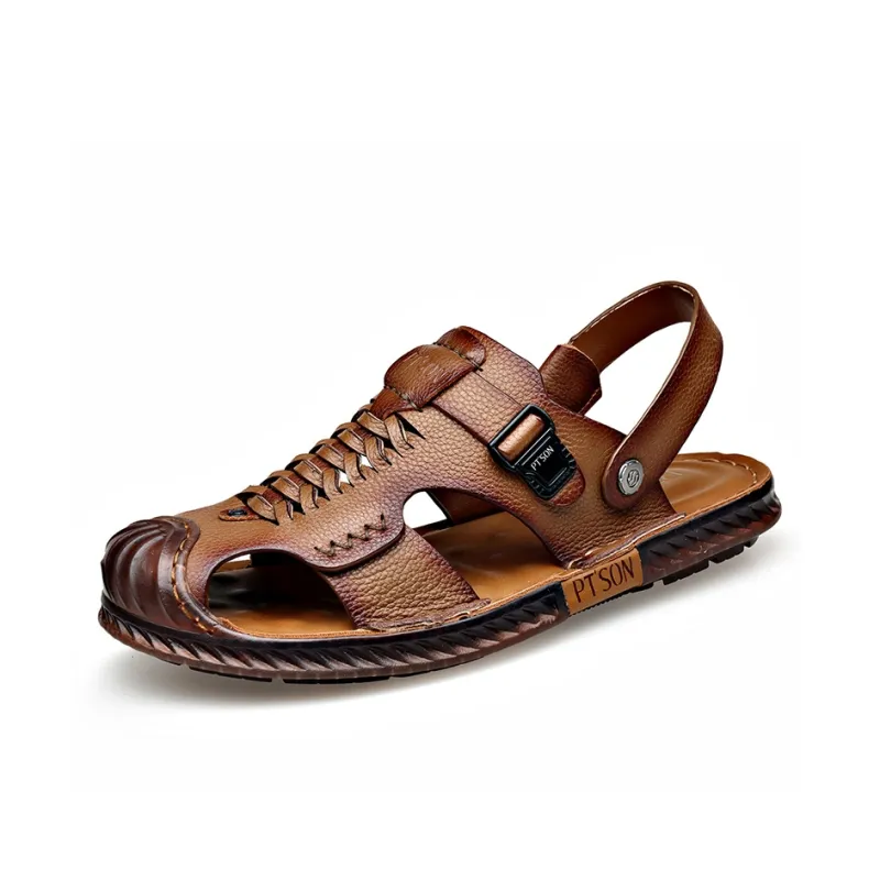 PT'SON Beach Sandals Men's Yellow-1