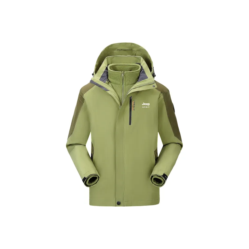 JEEP SPIRIT Waterproof And Windproof To Keep Warm Windbreaker Jacket Unisex-11