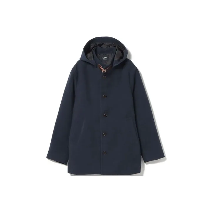 Beams Coats Men Navy-0