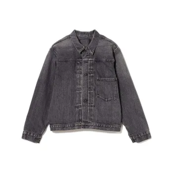 Beams FW24 OrSlow / Type1 Black Denim Jacket Denim Jacket Men's Black Gray Color