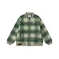 Beige Green Plaid