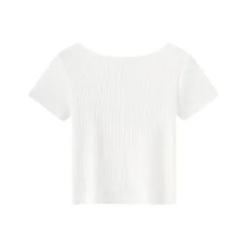 Flowers In Water Set in Sleeve T Shirt Women's