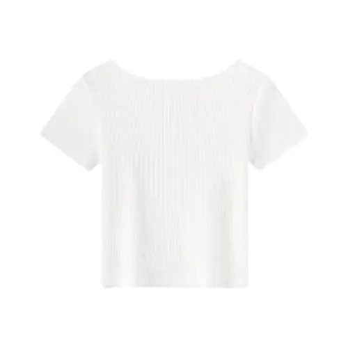 Flowers In Water Set in Sleeve T Shirt Women's
