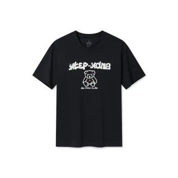 XTEP Sports Life Collection T Shirt Unisex Jet Black