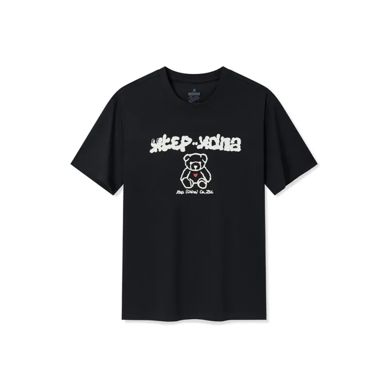 XTEP Sports Life Collection T Shirt Unisex Jet Black-0
