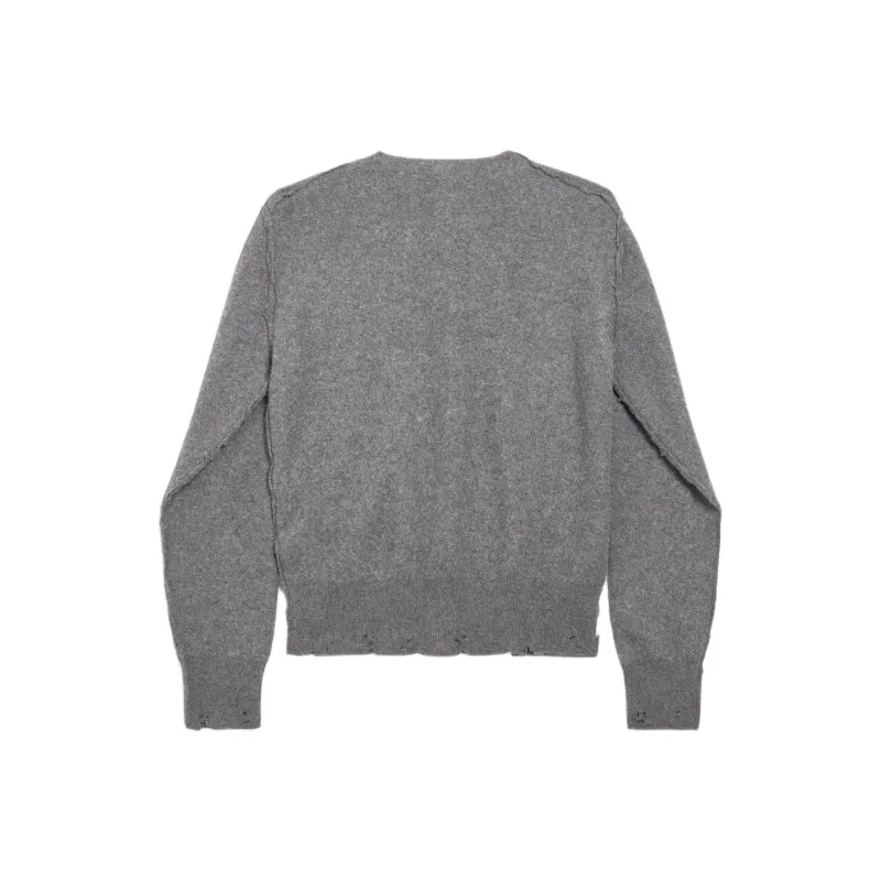 Balenciaga Cashmere Sweater Regular Fit Women's Gray-1