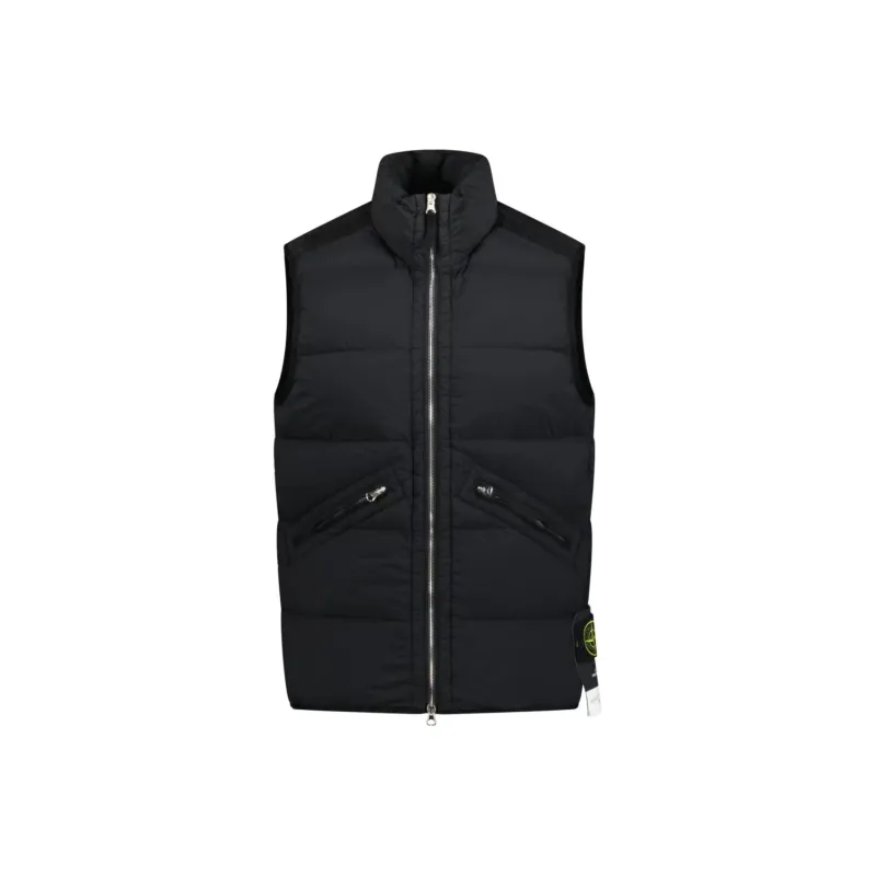 STONE ISLAND High Neck Zipped Down Gilet-0