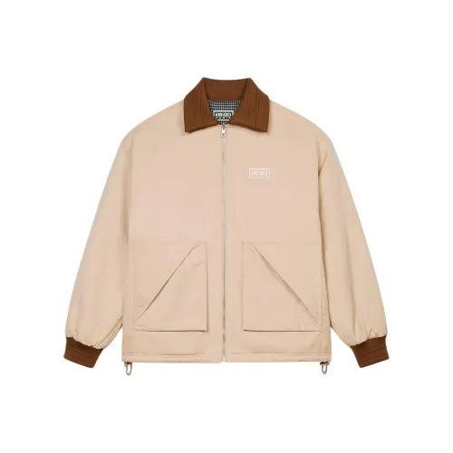 KENZO Logo Patch Zip Up Reversible Jacket