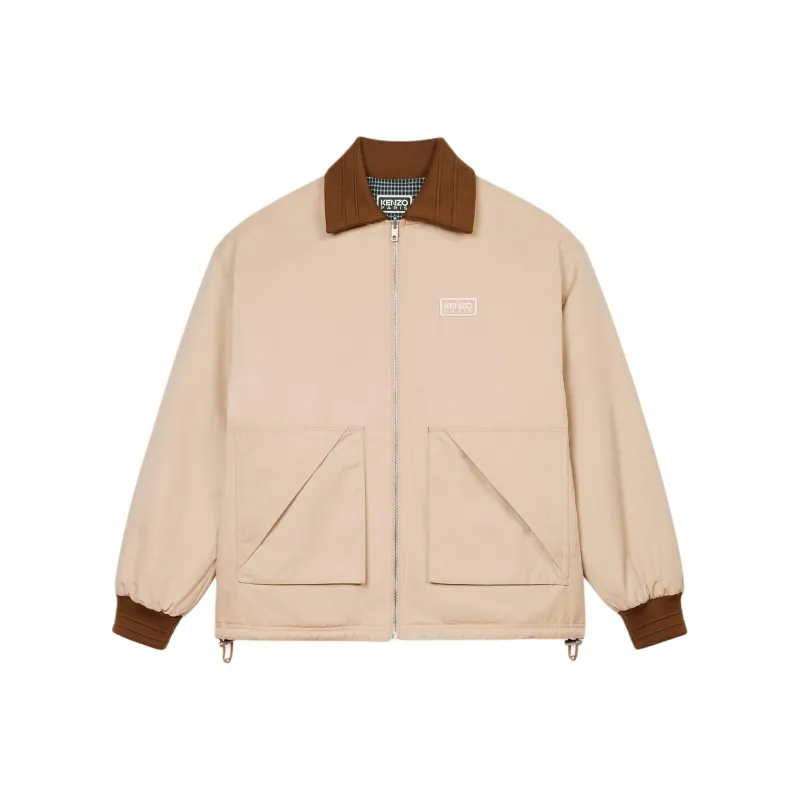 KENZO Logo Patch Zip Up Reversible Jacket-0