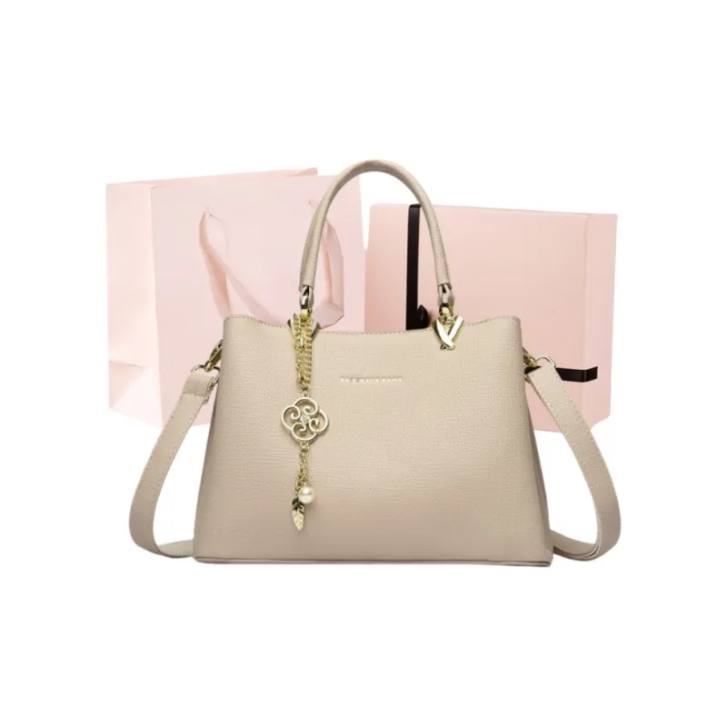 GATOER PU Handbag Regular Women's Beige Apricot/Black/Earth Brown/Haze Blue-2