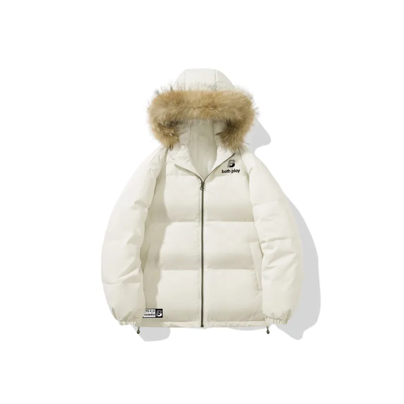 BOTH PLAY Down Jacket Unisex Beige Apricot-0