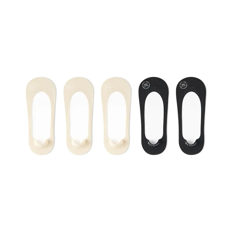 B&C.Room No Show Socks Women's 5 Pack-13