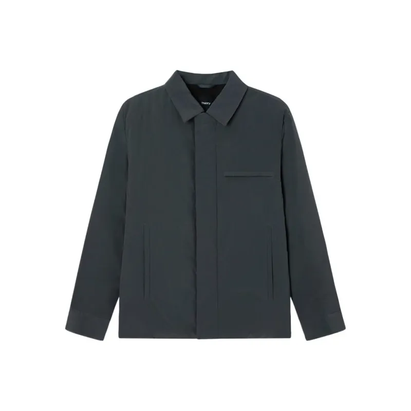 THEORY Down Jackets Men Black Rod Color-0