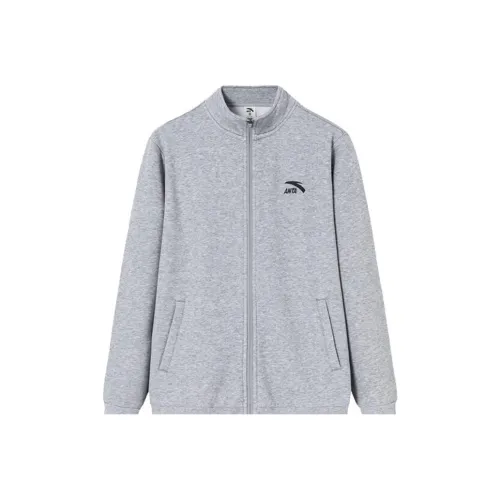 Anta Variety Training Collection Jacket Men's Gray Heather Gray