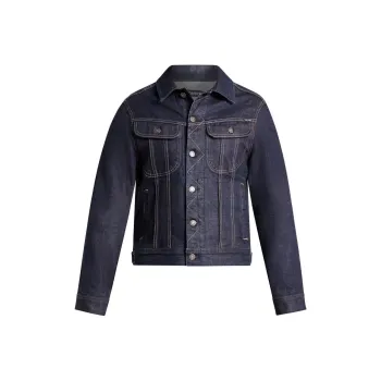 TOM FORD Contrast stitching Denim Jacket