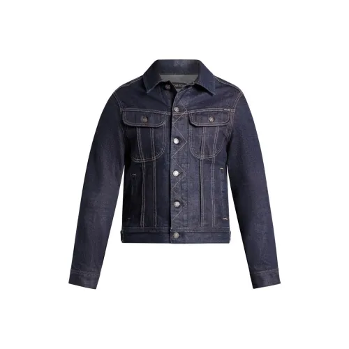TOM FORD Contrast stitching Denim Jacket