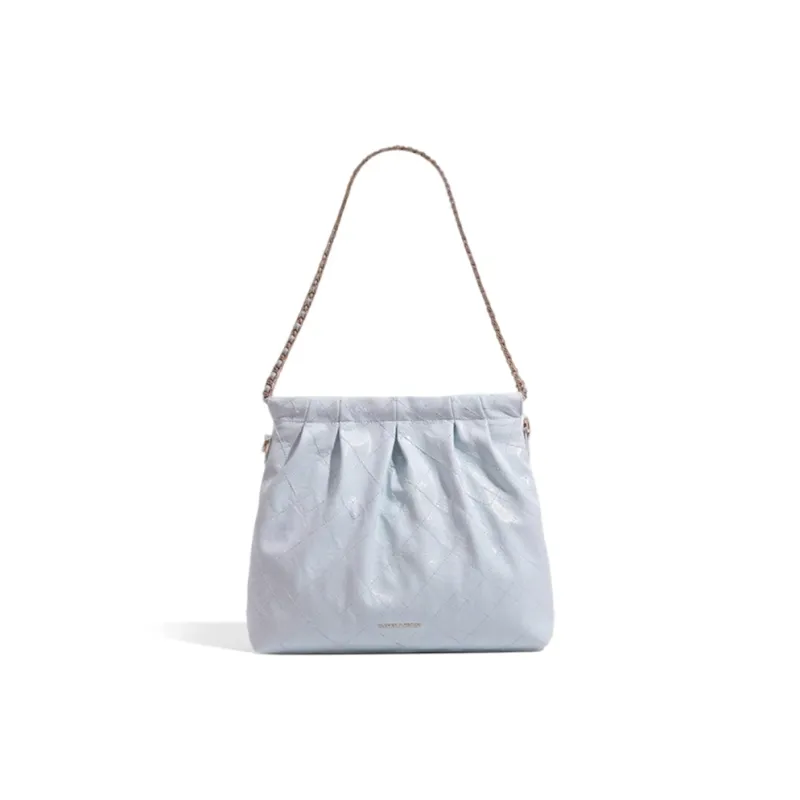 CLEVER& KETCH PU Shoulder Bag Women's Sea Salt Blue/Purple/Brown/Coffee/Black/Red-1