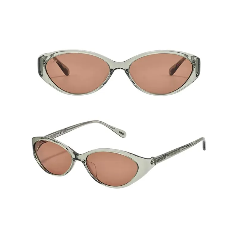 Fakeme Plate Frame Oval Sunglasses Unisex-6