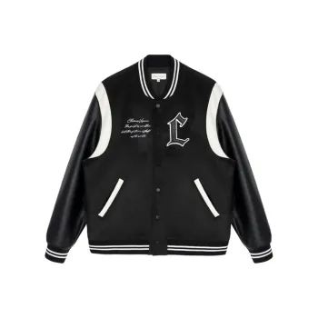 CLIMAX VISION C Collection Baseball Jacket Unisex Black
