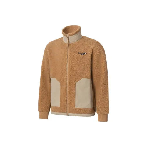 Saucony Jackets Men Smoke Coffee Color
