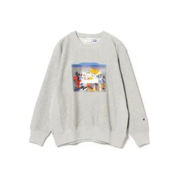 Champion Ziploc Collaboration Sweatshirts Unisex Gray