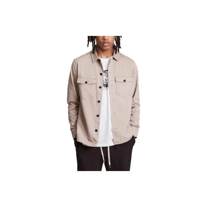 ALLSAINTS Firebase Distressed Cotton Shirt-0