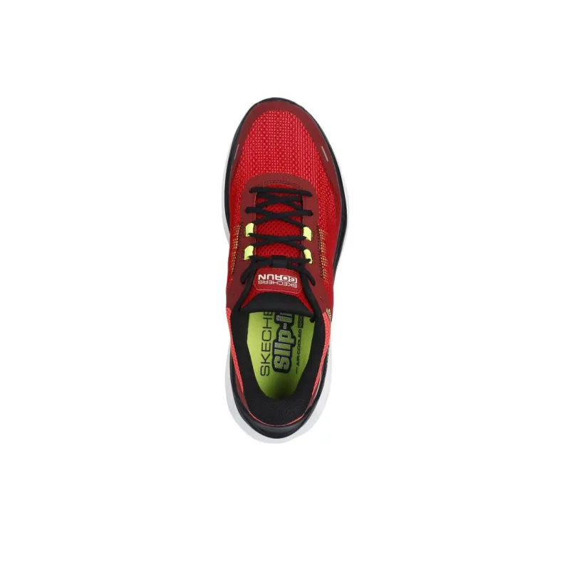 Skechers Max Cushioning Low Top Casual Shoes Men's Red-3