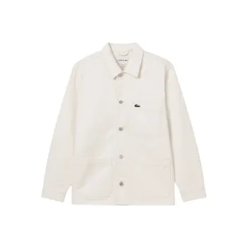 LACOSTE Denim Jacket Men's Ecru