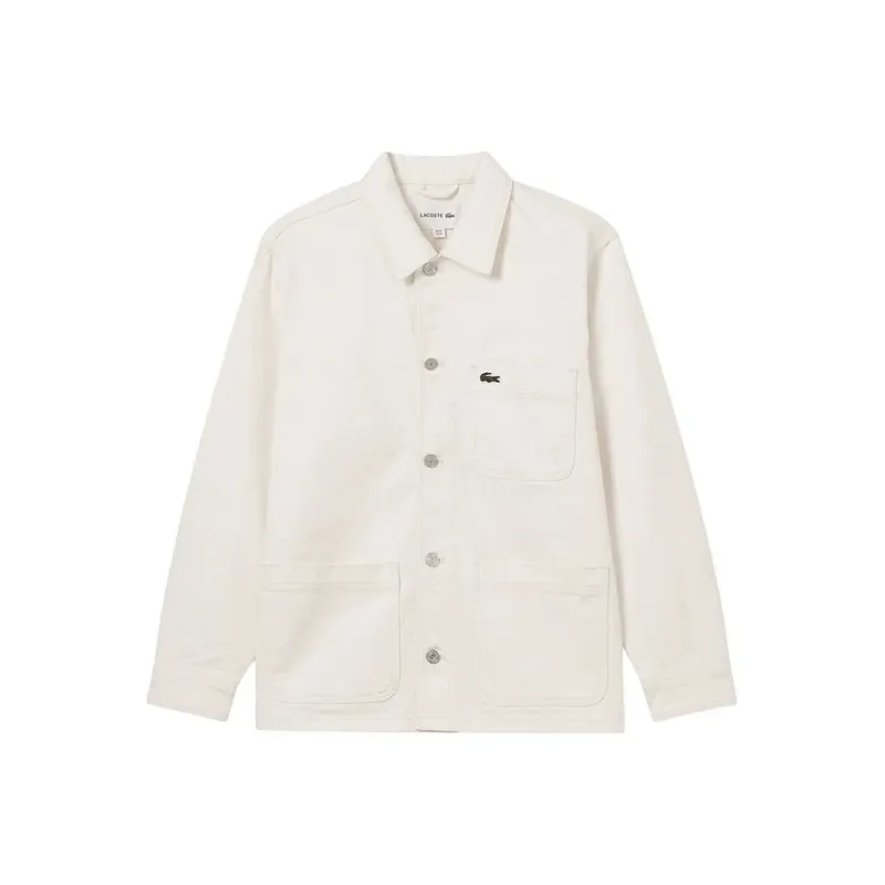 LACOSTE Denim Jacket Men's Ecru-0