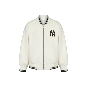 MLB New York Yankees Velvet Jackets Unisex Ivory White