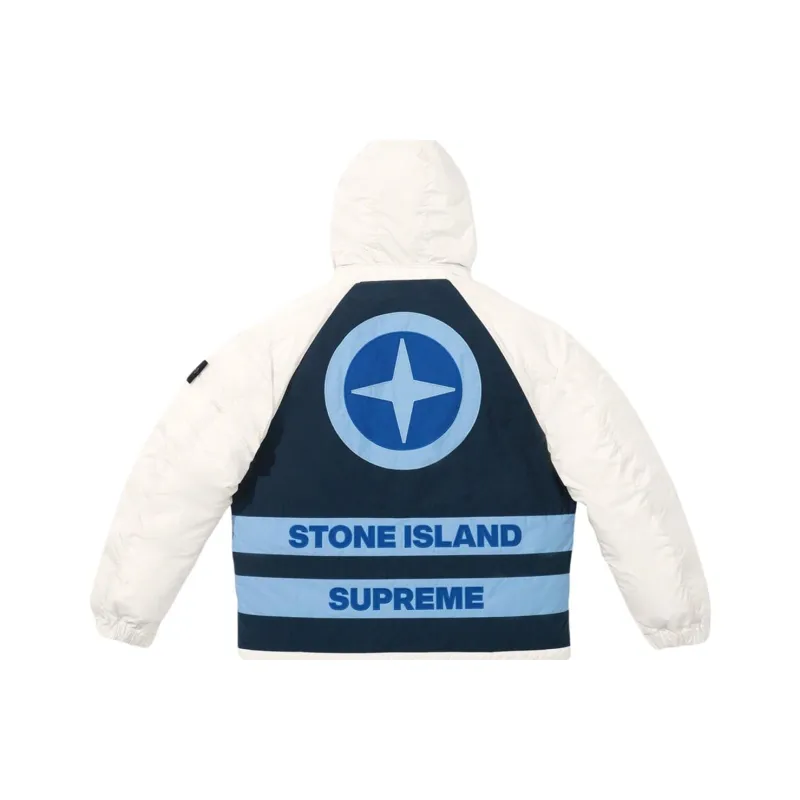 Supreme Stone Island Reversible Down Puffer Jacket-11