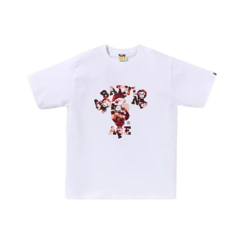 A BATHING APE Map Camo College Milo Tee