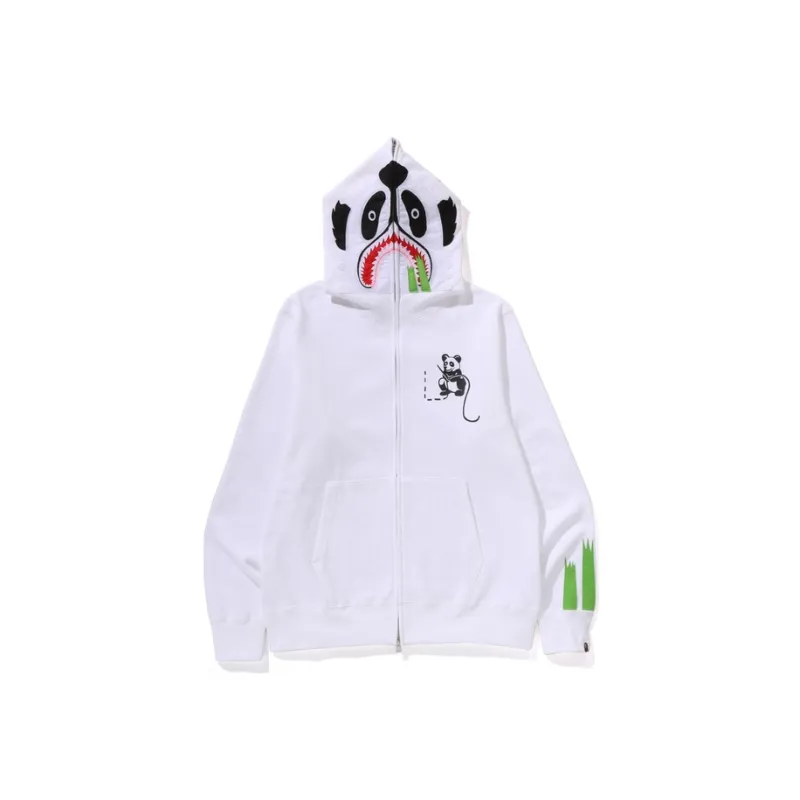 A BATHING APE Panda Full Zip Hoodie-6
