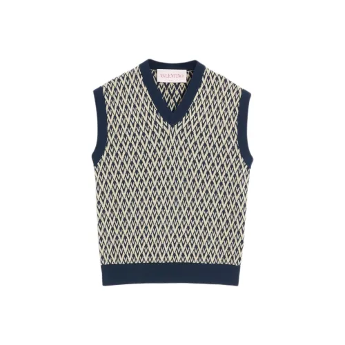 Valentino Jacquard V Neck Vest