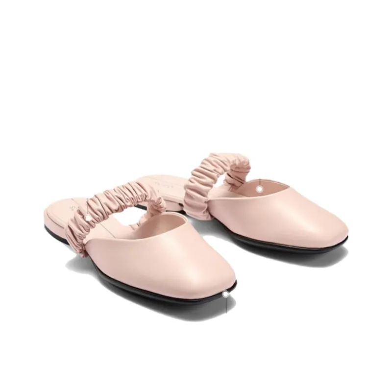 Ecco Annie Series Rubber Sole Abrasion Resistant Closed Toe Slippers Women's Nude Pink-3