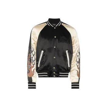 AMIRI Satin Flames Souvenir Jacket
