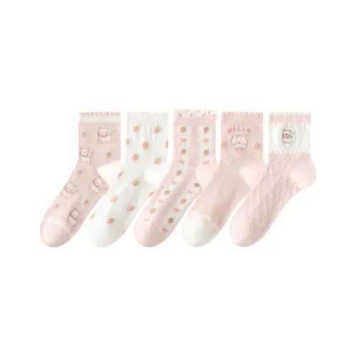 Caramella Mid Calf Socks Women's 5 Pack